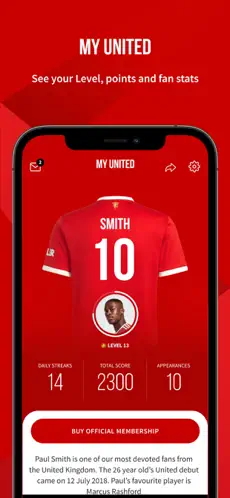 Captura de Pantalla 6 Manchester United Official App iphone