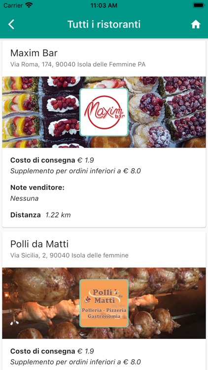 Isola Food App