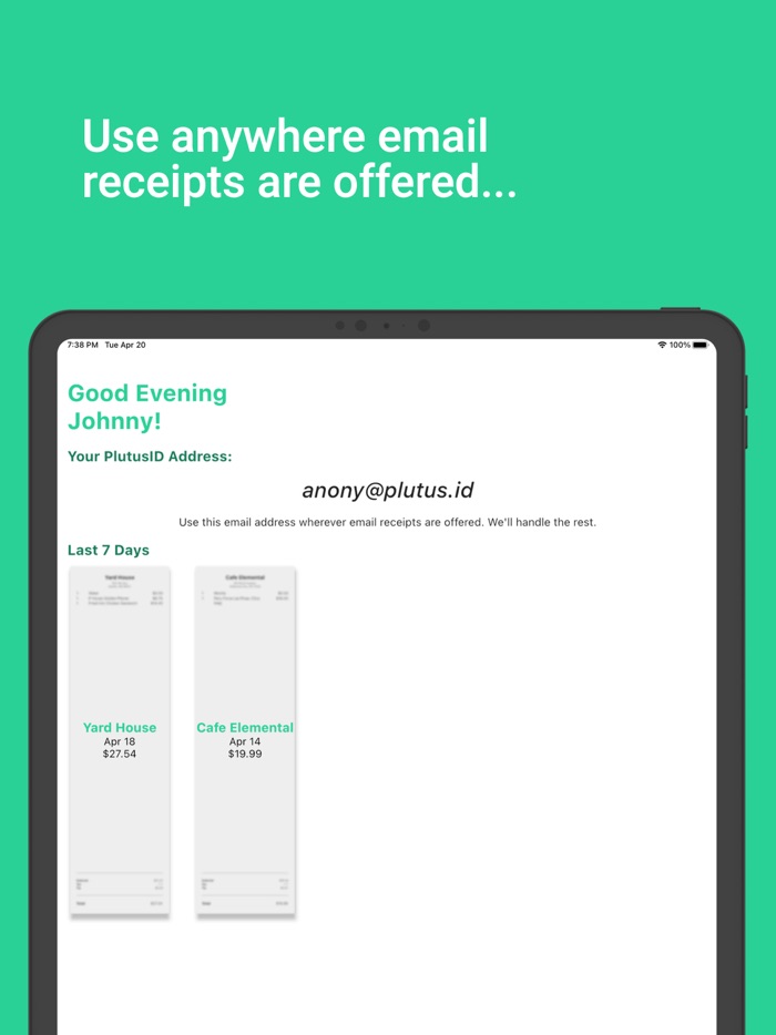 Plutus - Digital Receipts