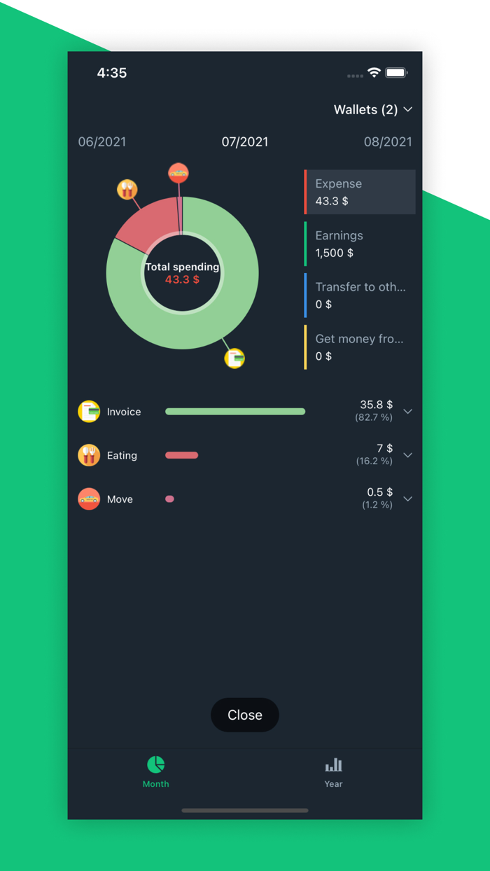 Money Note Pro - Auto sync