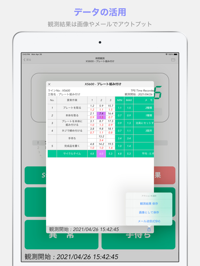 TPS Time Recorder 〜 TPS時間観測〜