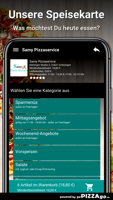 Samy Pizzaservice Grötzingen screenshot 4