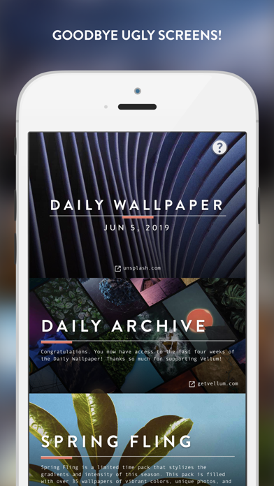 Vellum Wallpapers iPhone App