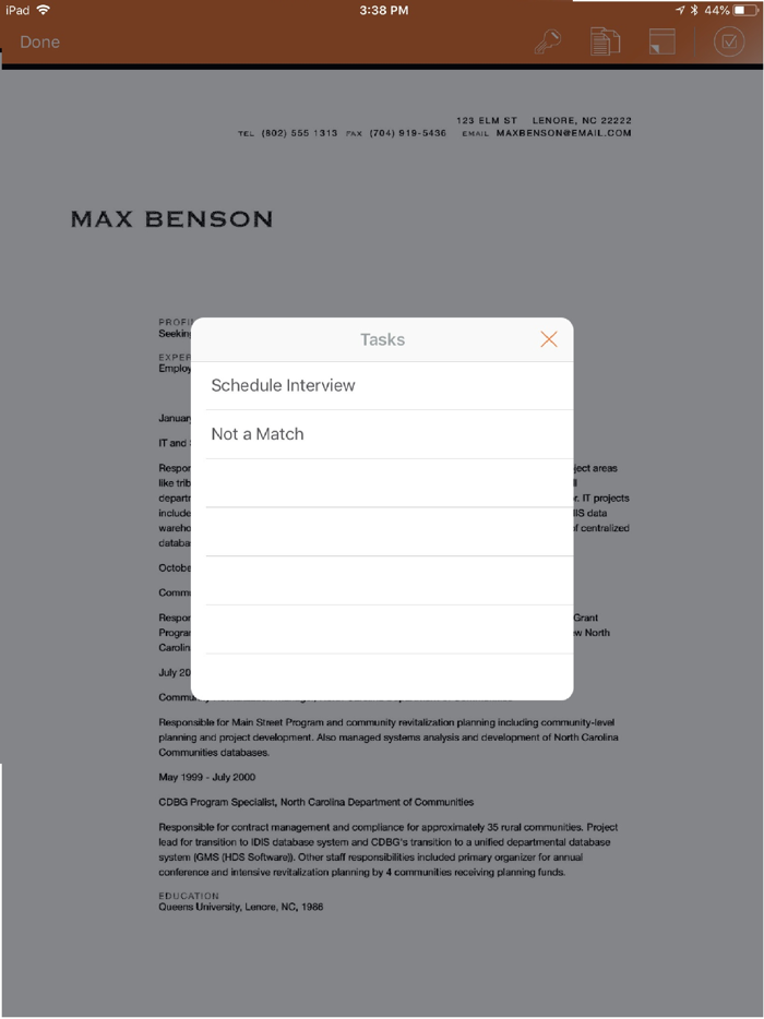 Director Mobile 20 for iPad