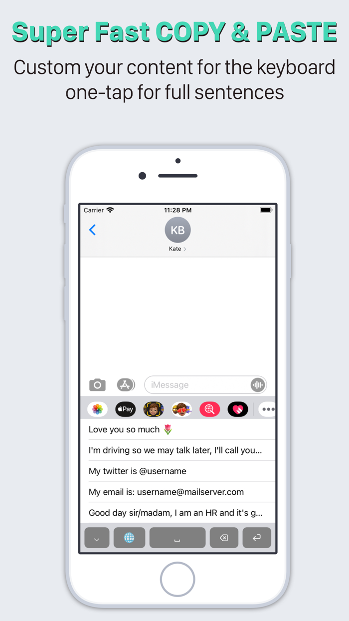 Paste Keyboard copy and paste