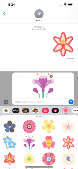 Game screenshot Flowers Stickers Pack Plus mod apk