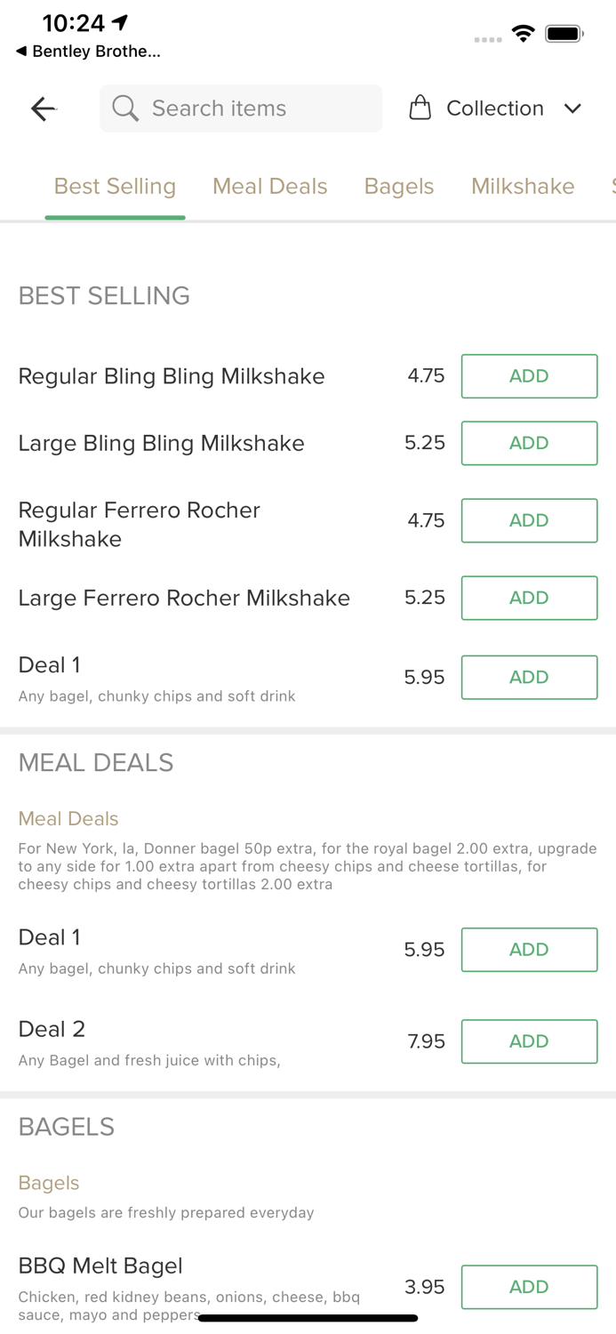 Berries Bagels  Shakes App