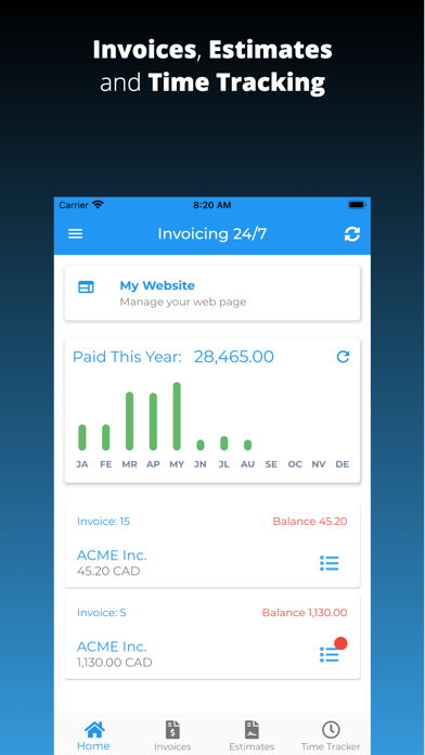 How to cancel & delete Invoicing 24/7 from iphone & ipad 1