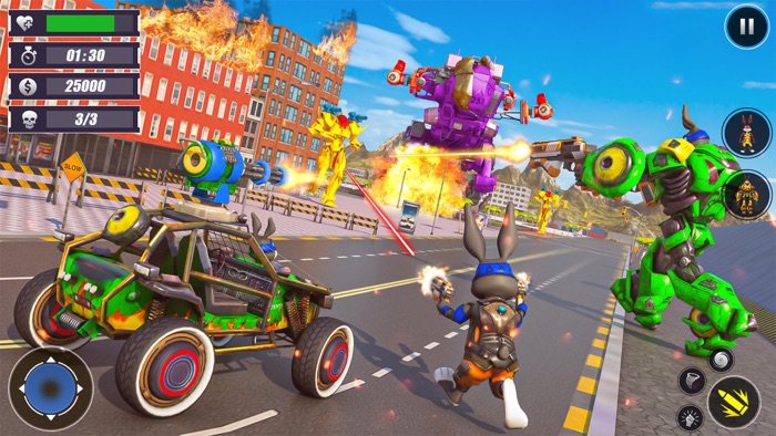 Bunny Robots Battle War