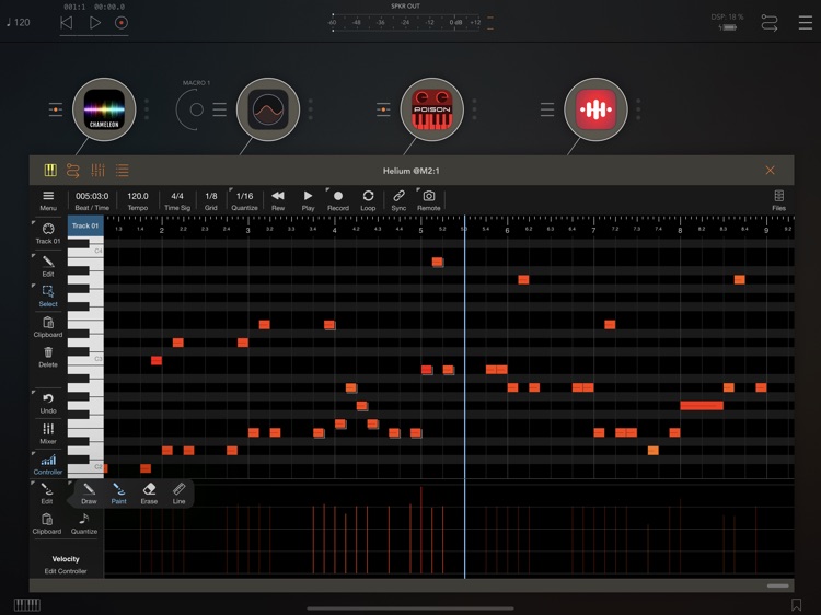 Helium AUv3 MIDI Sequencer