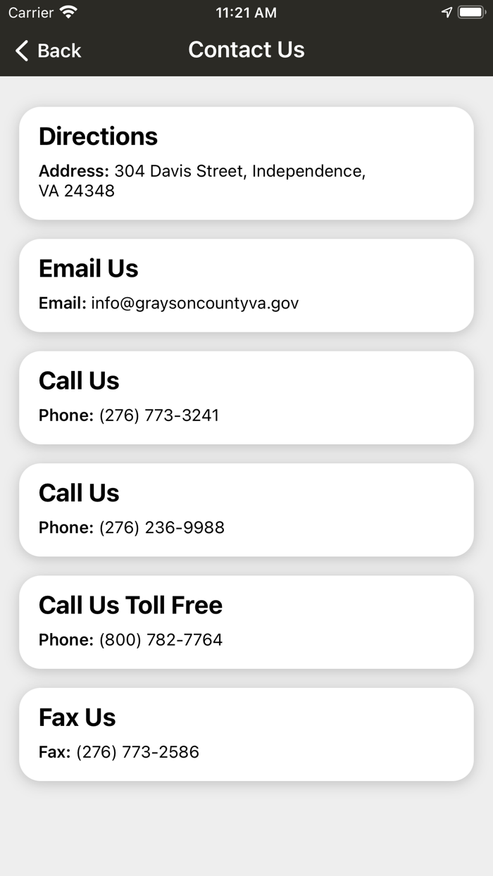 Grayson County Sheriff VA