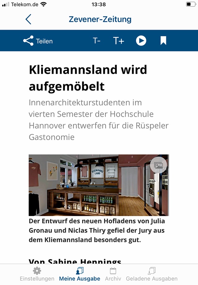 Zevener Zeitung screenshot 4