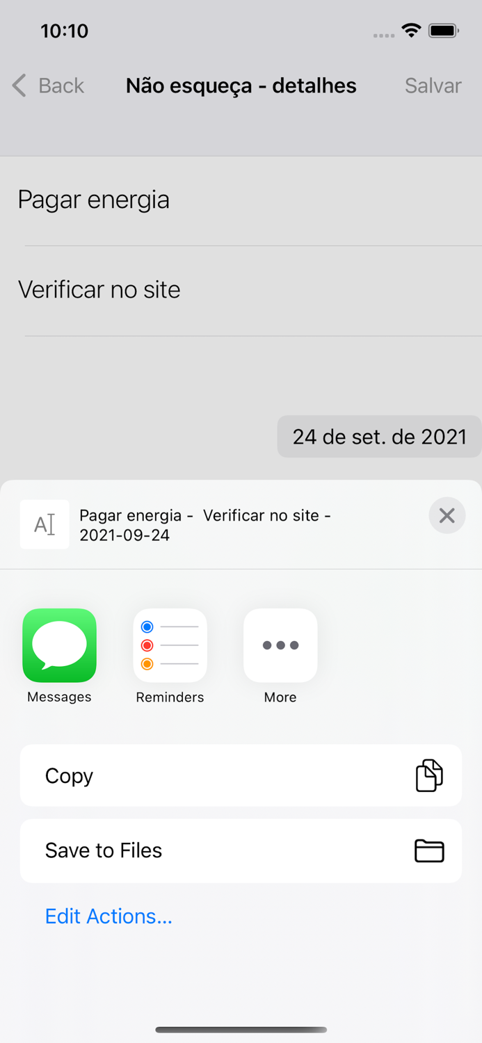 Não Esqueça App