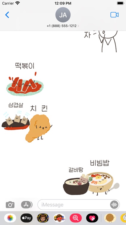 Korean Food Emoji Sticker Pack screenshot-4