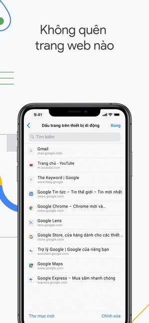 Google Chrome Tren App Store