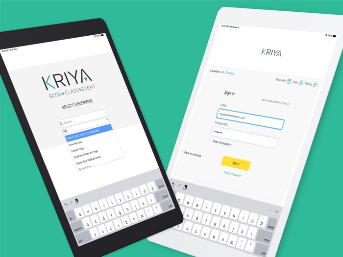 KRIYA Booking App