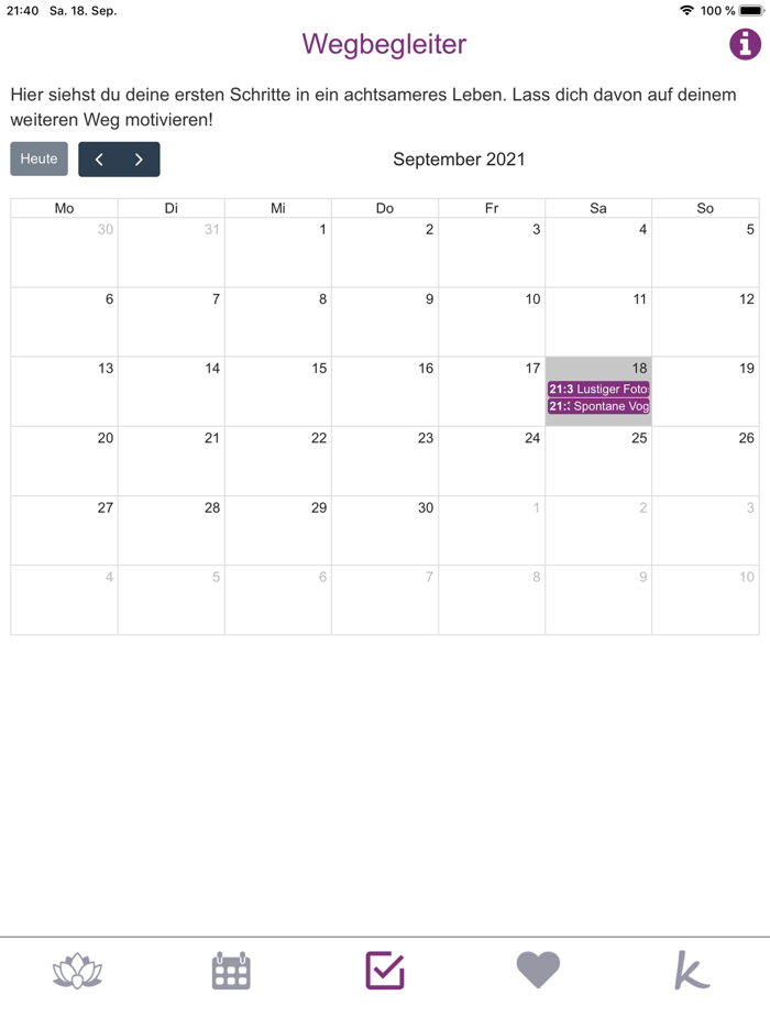 Achtsamkeits-App für Mamas