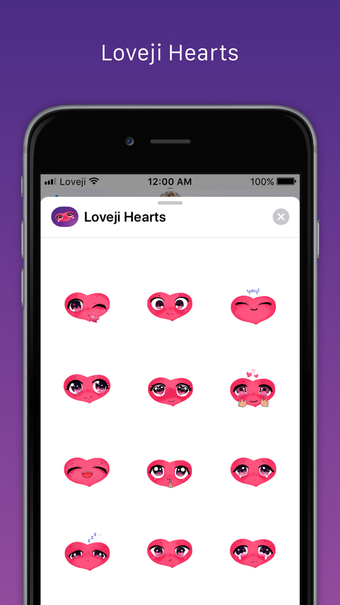 Loveji Hearts Stickers