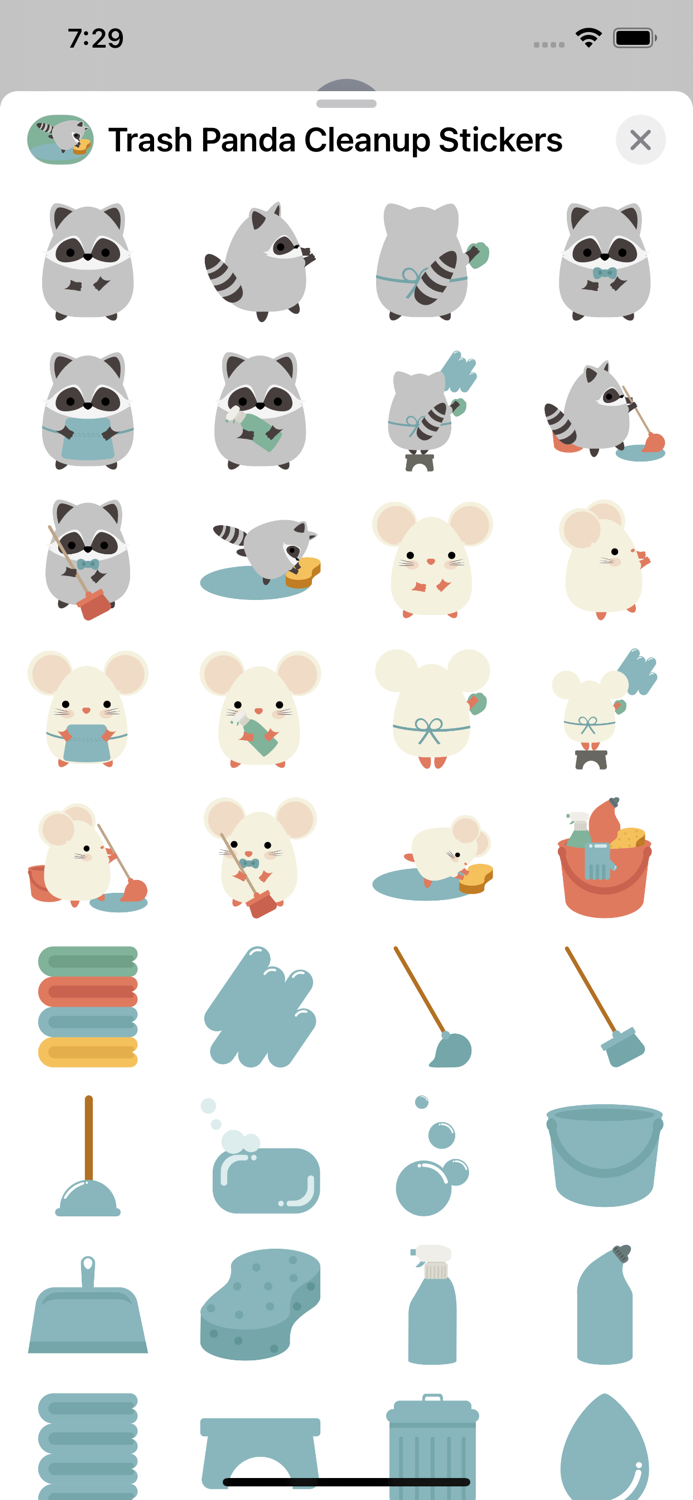 Trash Panda Cleanup Stickers