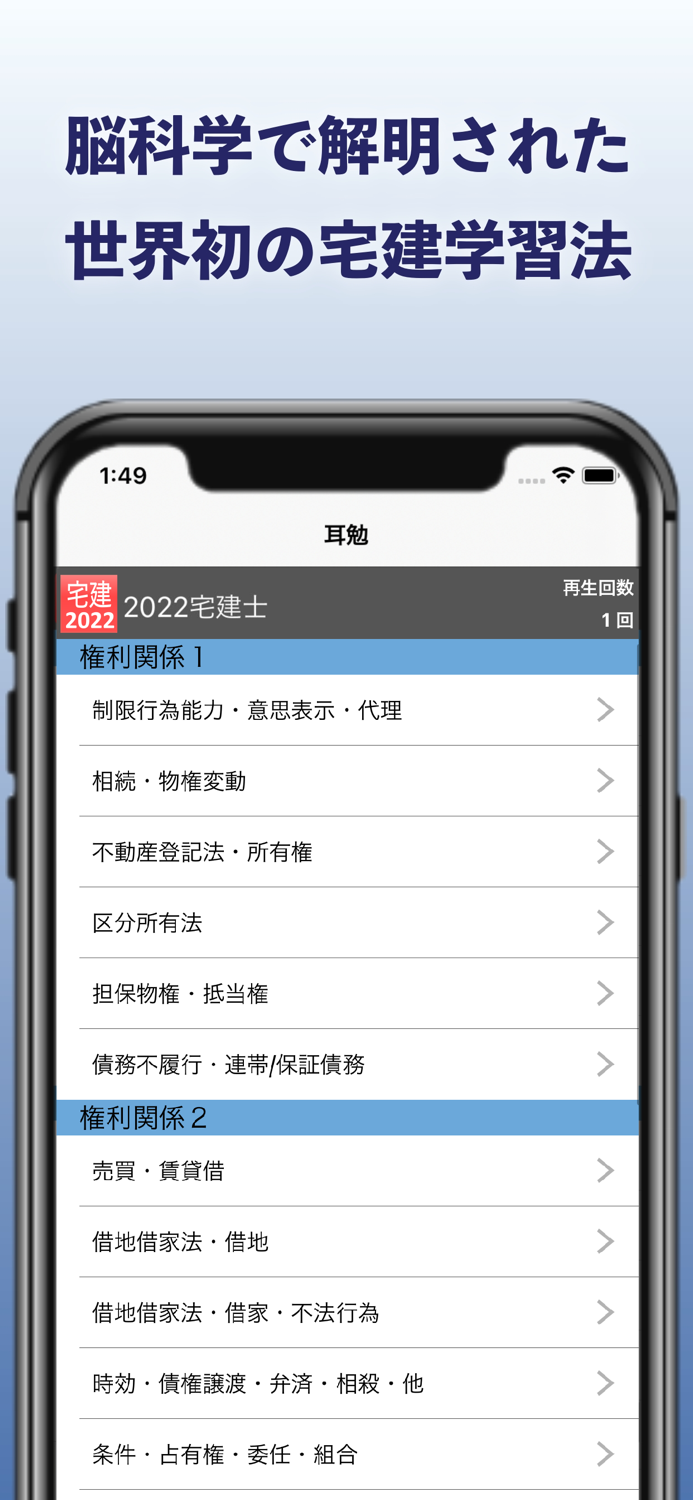 合格への暗記『耳勉』宅建士2022