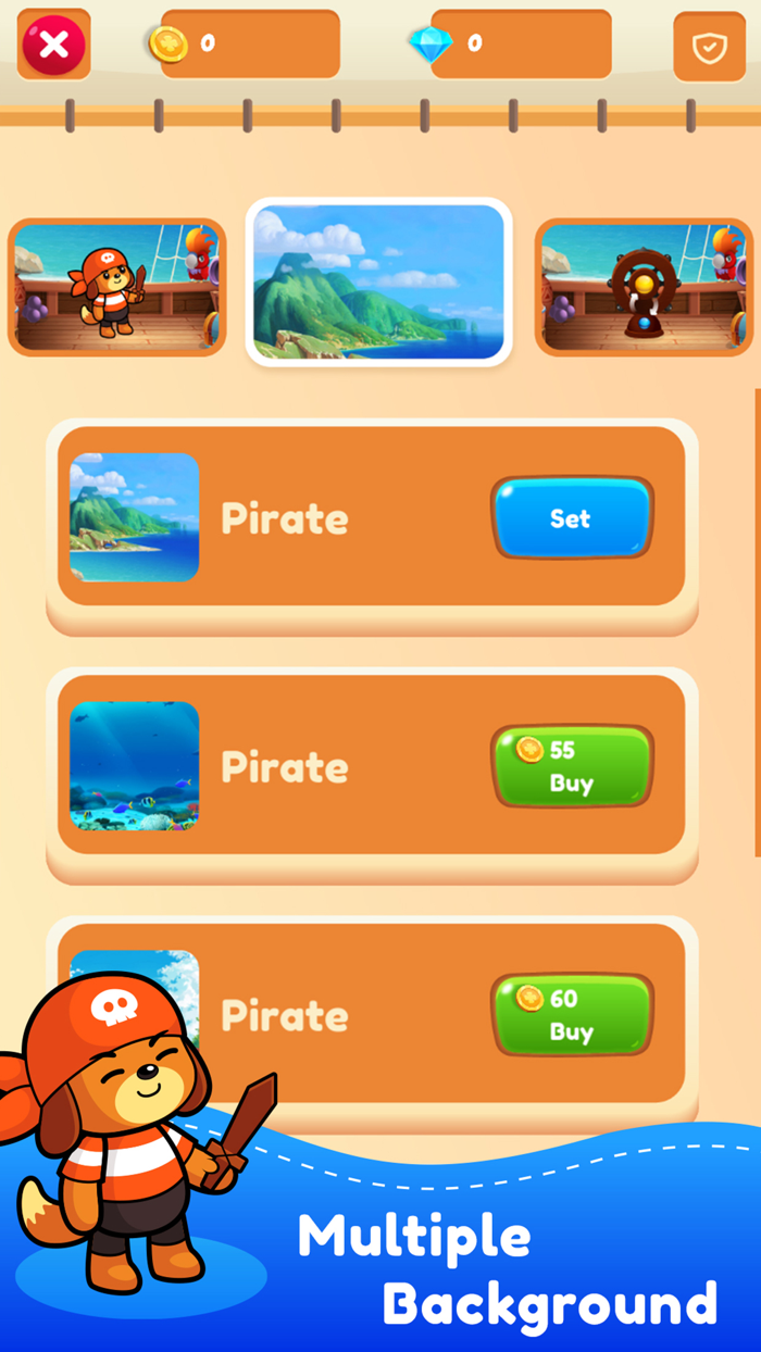 Pirate Diamond SAGABubble POP