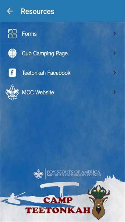 Camp Teetonkah Camp App