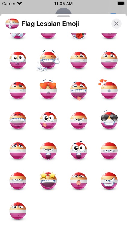 Lesbian Flag Emoji screenshot-4
