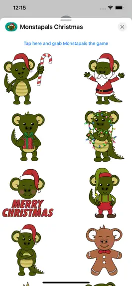 Game screenshot Monstapals Christmas Stickers apk