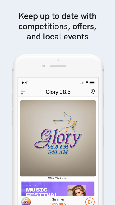 Glory 98.5 screenshot 3