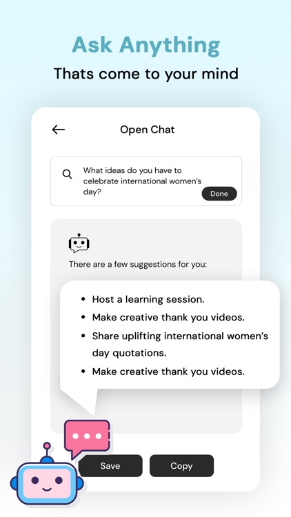 ChatBot AI : Chat Writing Bot