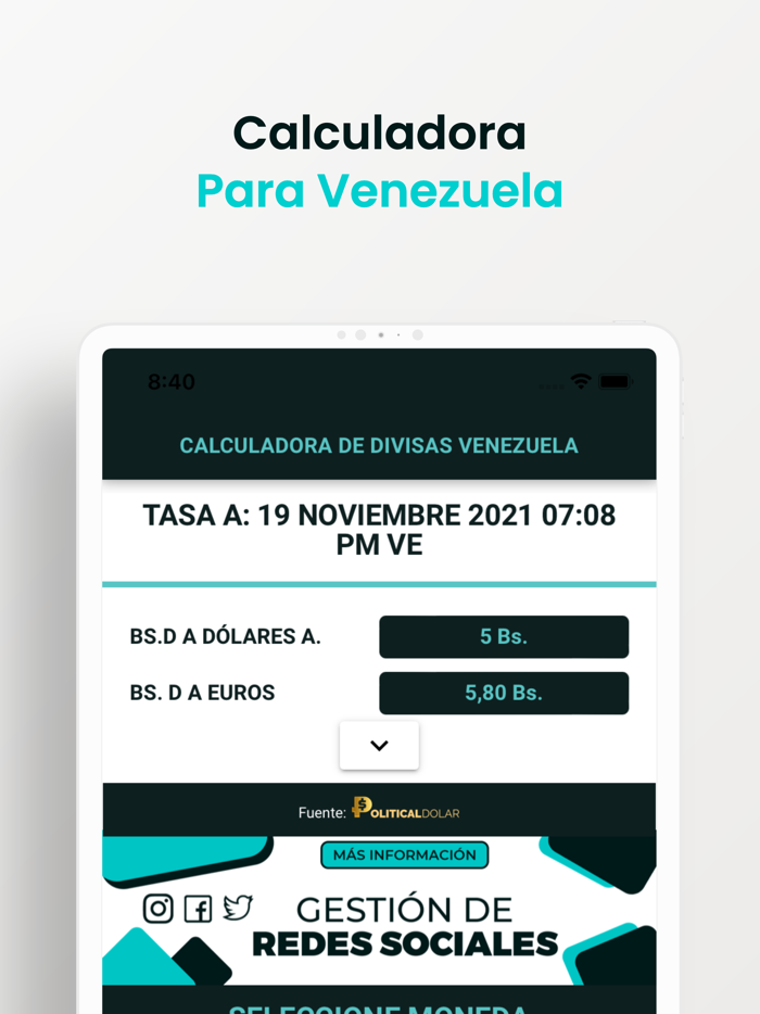 Calculadora Divisas Venezuela
