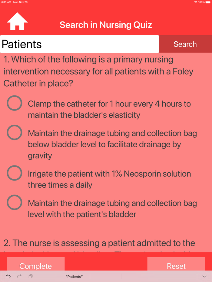 Nursing Quiz