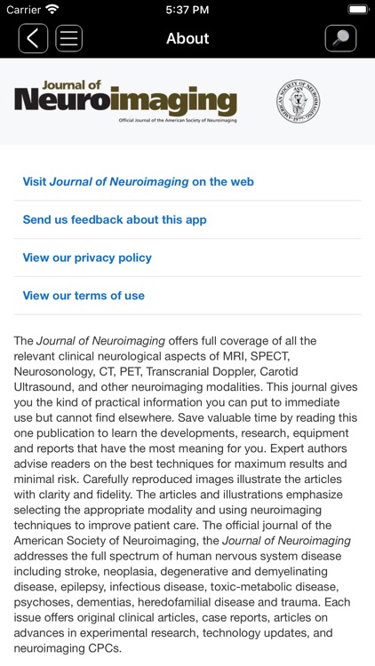 Journal of Neuroimaging screenshot-4