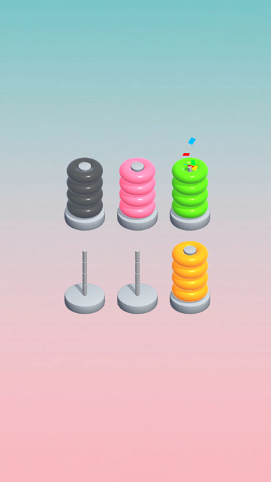 Color Ring Sorting Puzzleのおすすめ画像3