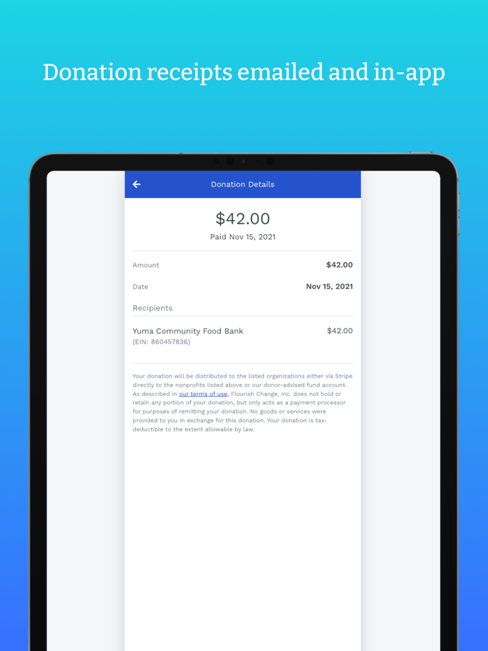RoundUp App Donate Change