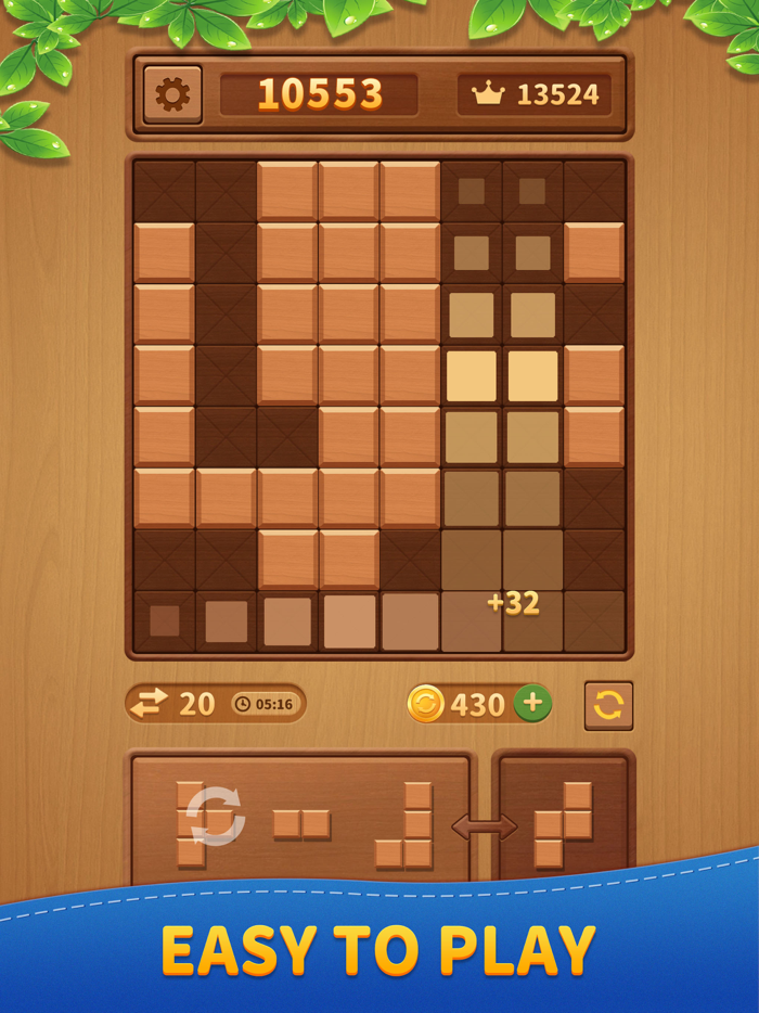 Woody woody-block puzzle