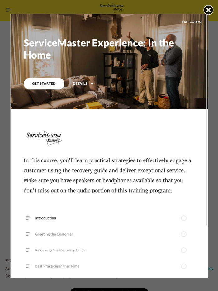 ServiceMaster - Training to Go