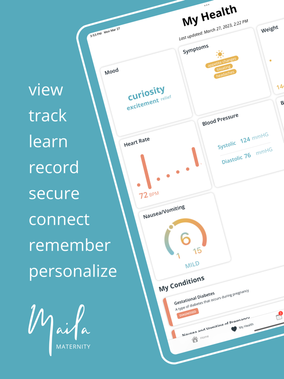 Maila Maternity Health Trackerのおすすめ画像1