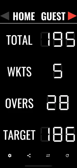 Game screenshot Simple Cricket Scoreboard apk
