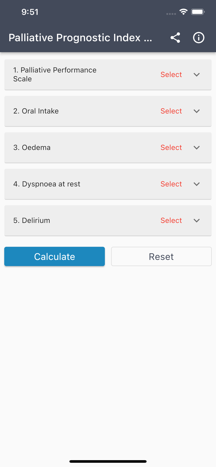 Palliative Prognostic Index