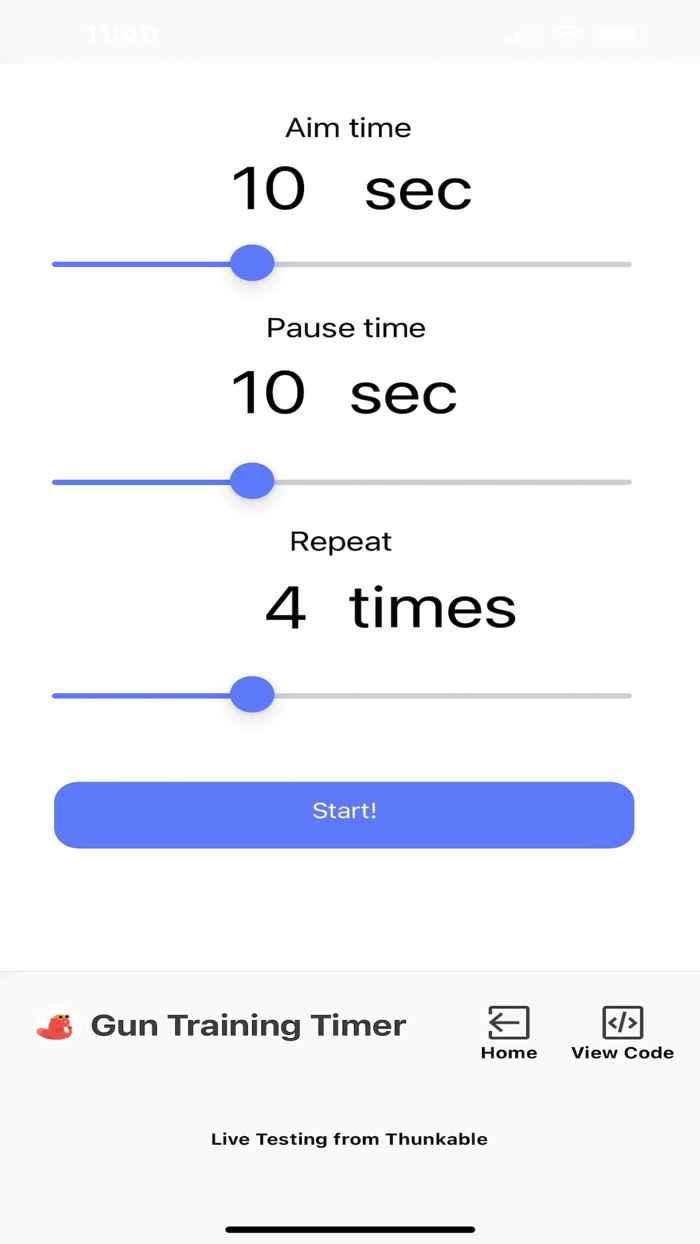 Gun Training Timer