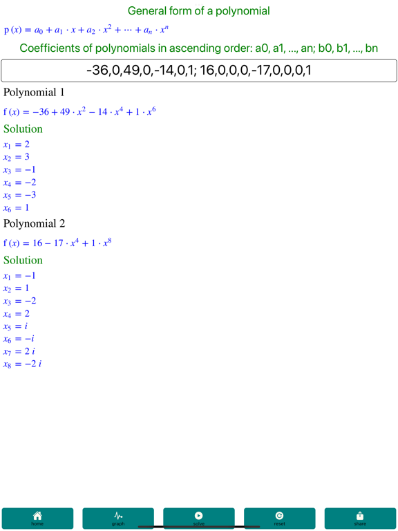 Polynomial-Solver Pro screenshot 3