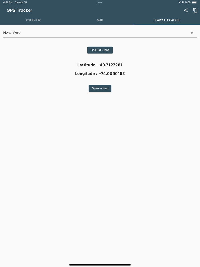 GPS Tracker - GPS Coordinates