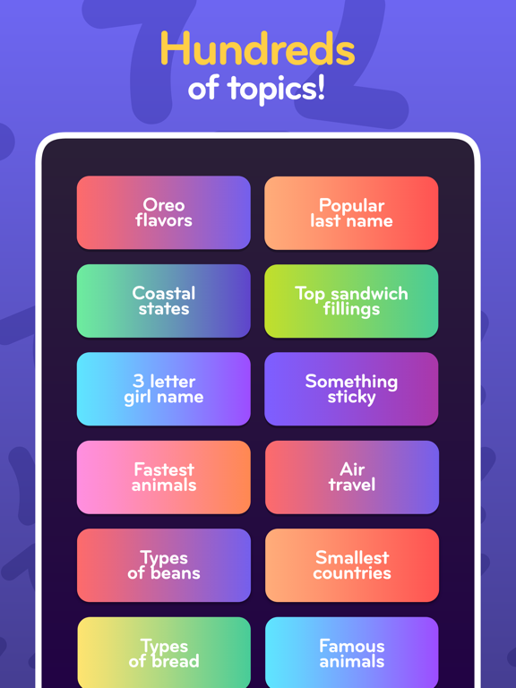 Top 7 - family word game screenshot 4