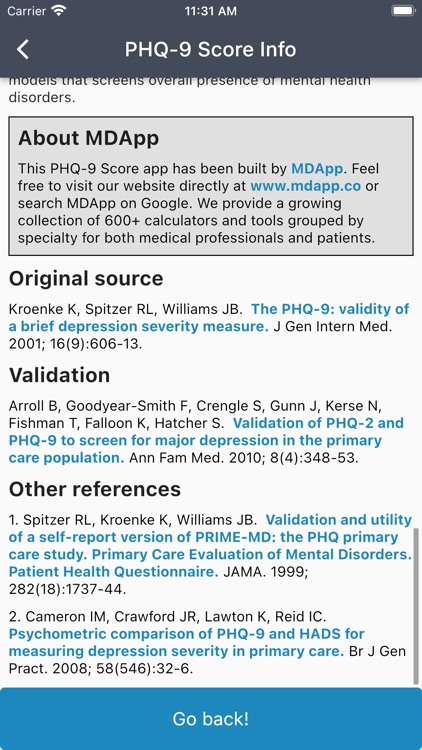 PHQ-9 Score Depression Test screenshot-4