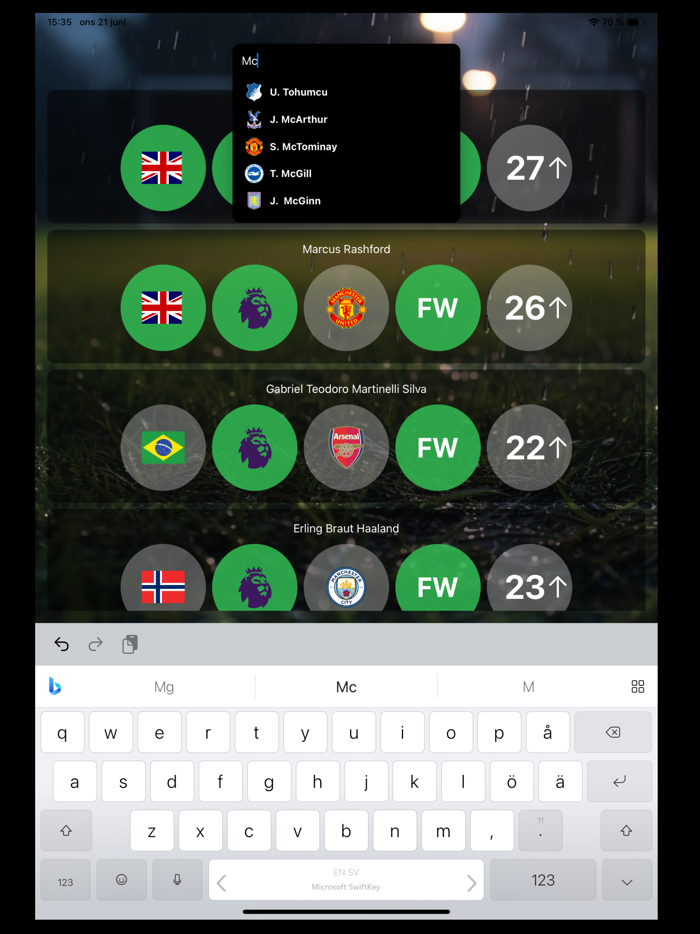 Football Guess Player