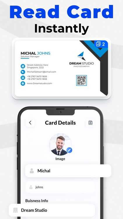 Business Card Scan & Reader