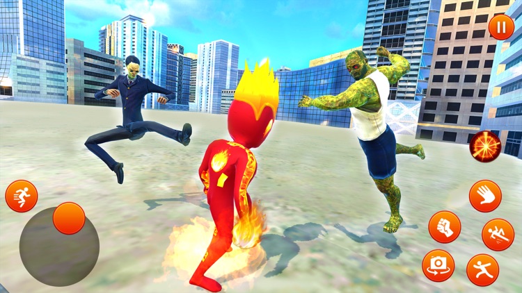 Amazing Fire Rope Hero Game screenshot-5