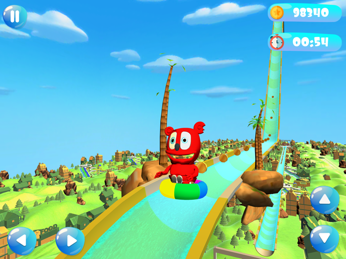Gummy Bear Water Slide Game 3D