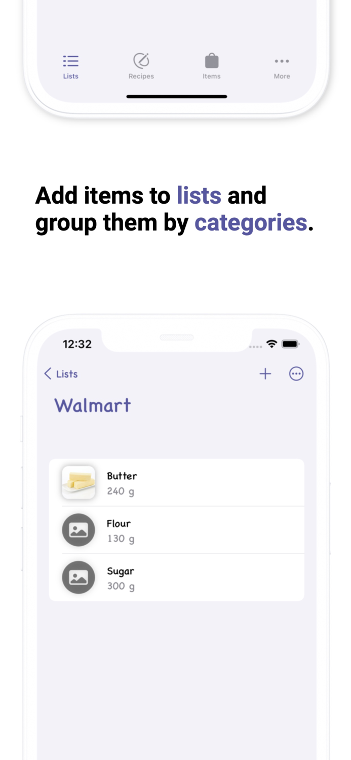 Grocery List Make it simple